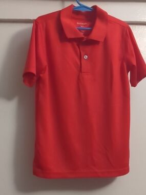 George Boys Red Polo Shirt Short Sleeve